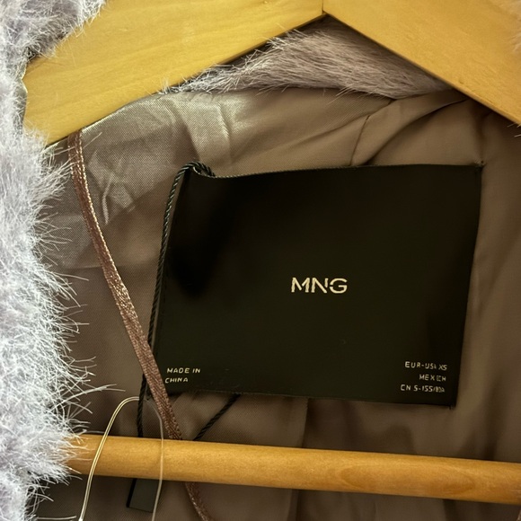 MANGO / MNG faux fur coat - Picture 2 of 7